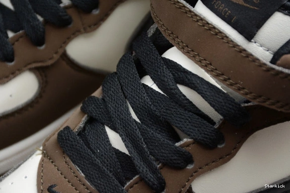 Travis 07 Beige 1 Force Air Nike Kids Brown Mid x Scott 314197-168 0306